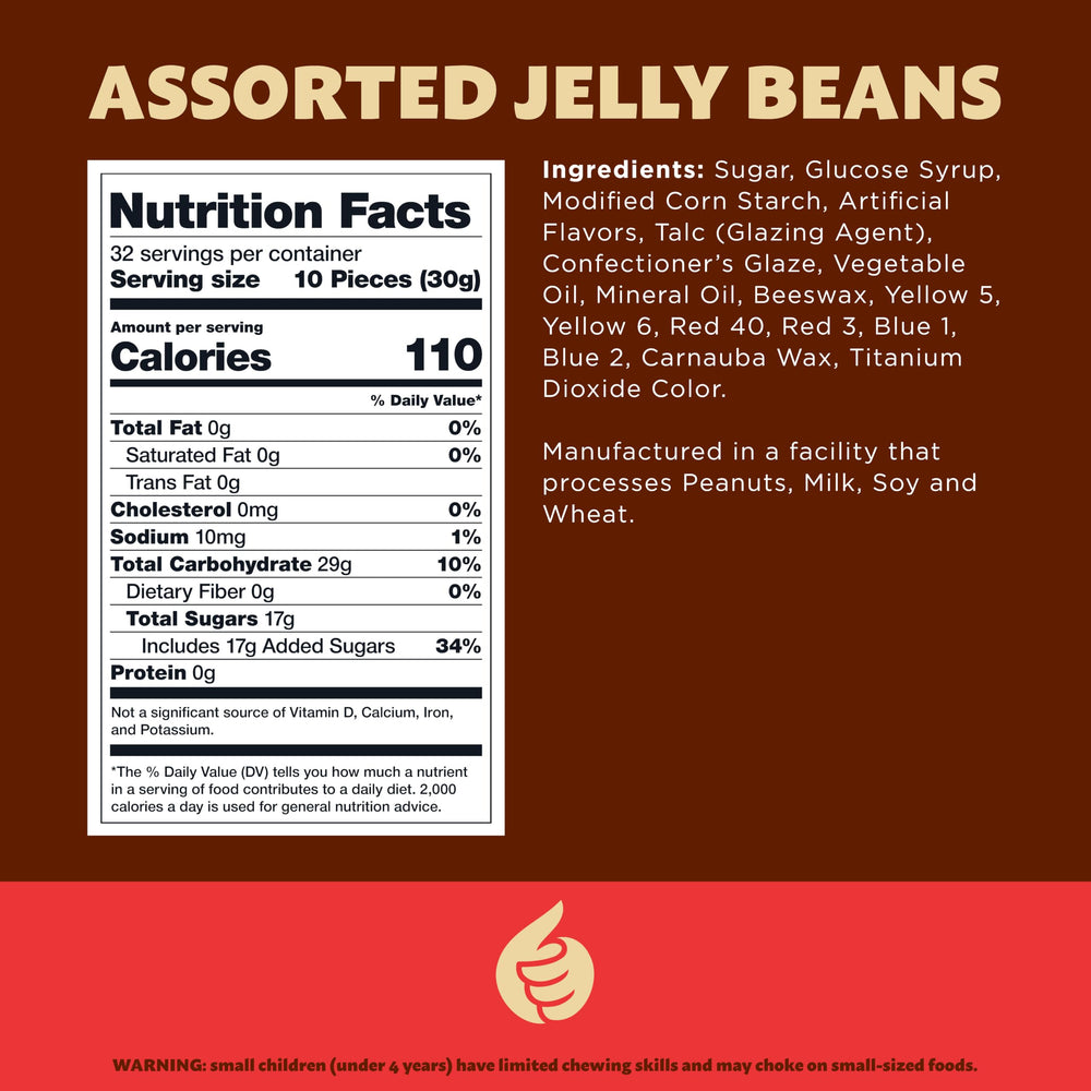 ILIKE! primer plano de textura masticable y brillo en cada jelly bean