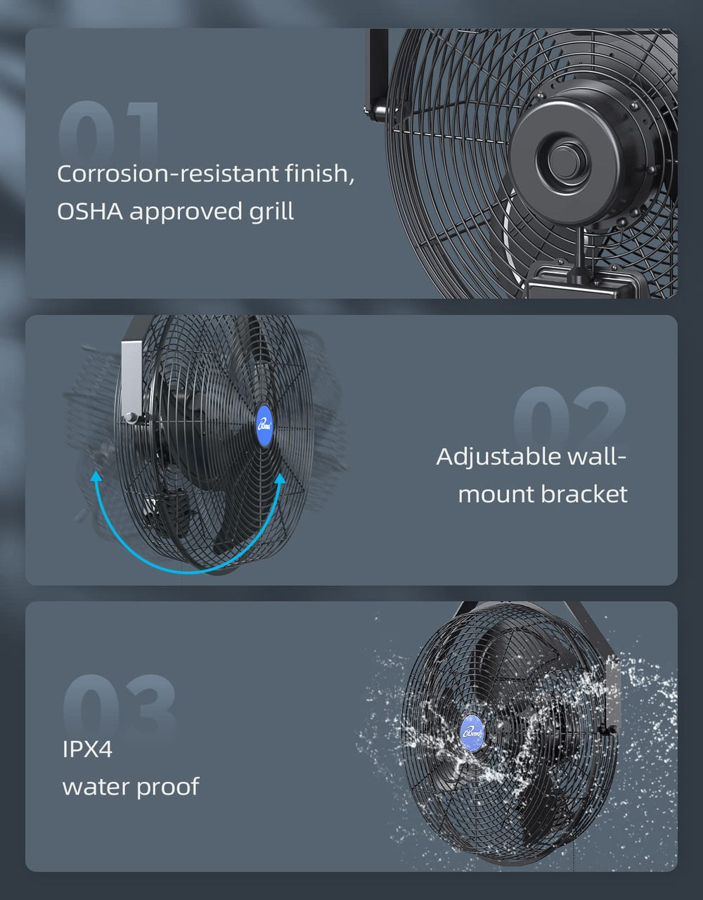 iLiving close-up of sealed motor emphasizing durable long-life performance