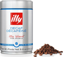 illy paquete frontal de 250 g mostrando la marca y sellado fresco