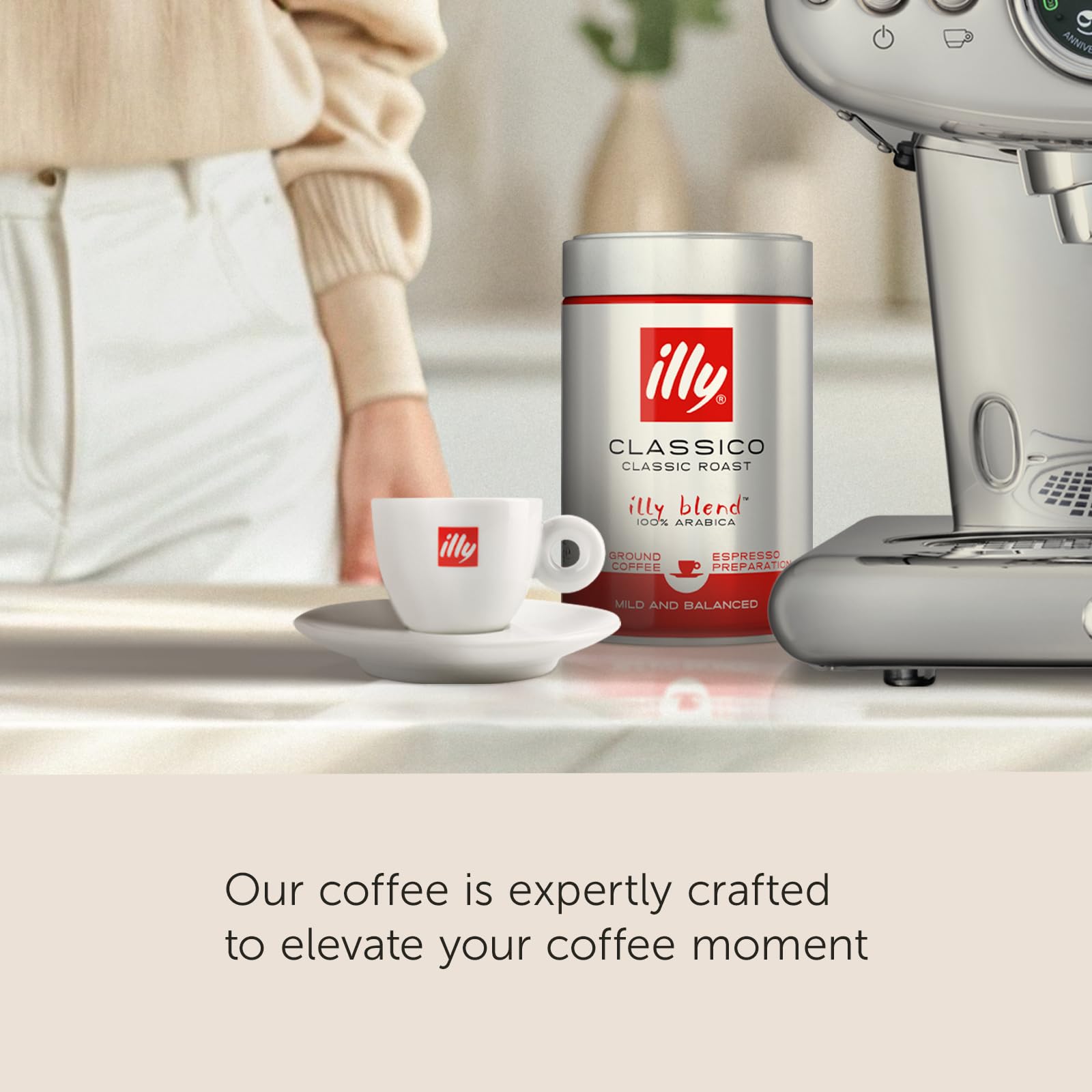 illy etiqueta de la lata con información del producto visible y clara