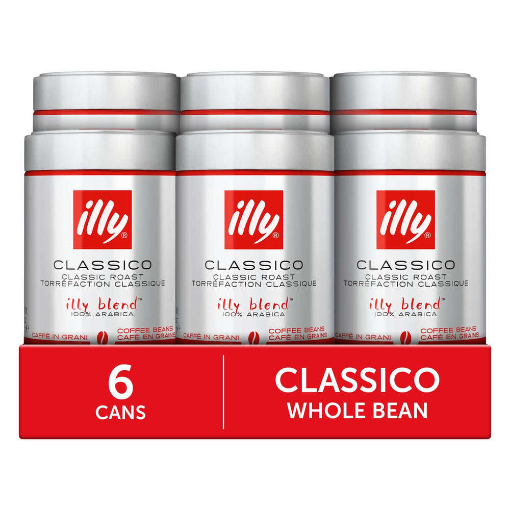illy primer plano de granos enteros resaltando calidad y textura aromática