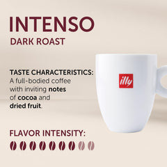 Close-up del café molido illy, demuestra textura uniforme y calidad