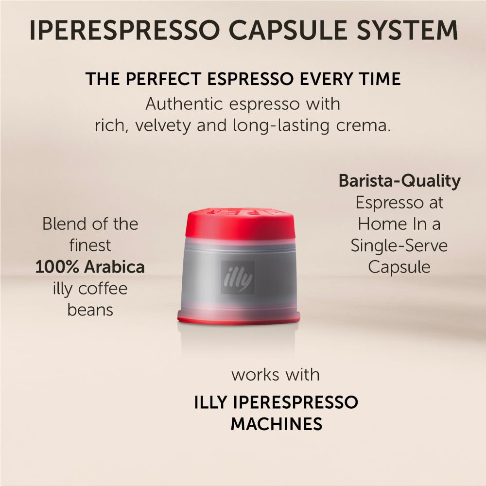 illy etiqueta del producto indicando 100% Arábica y tueste medio