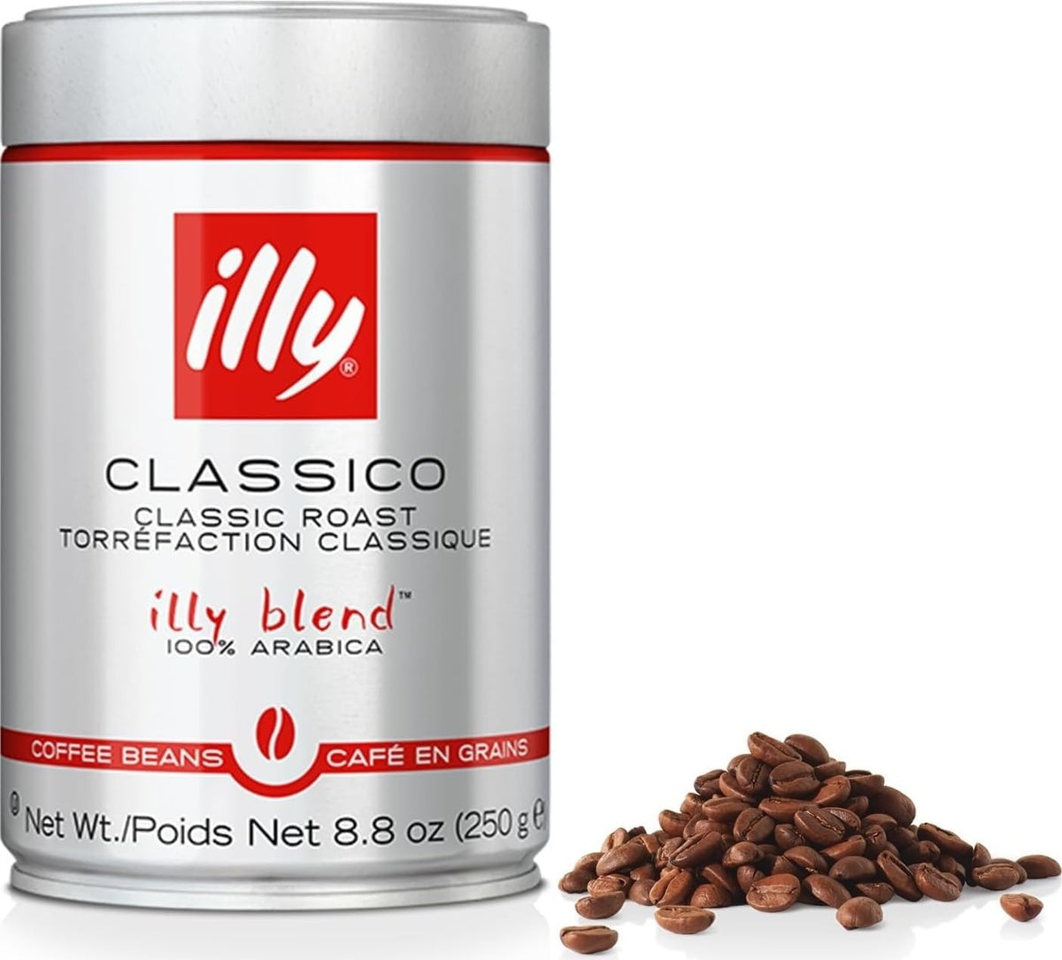 illy lata frontal mostrando la marca y frescura preservada