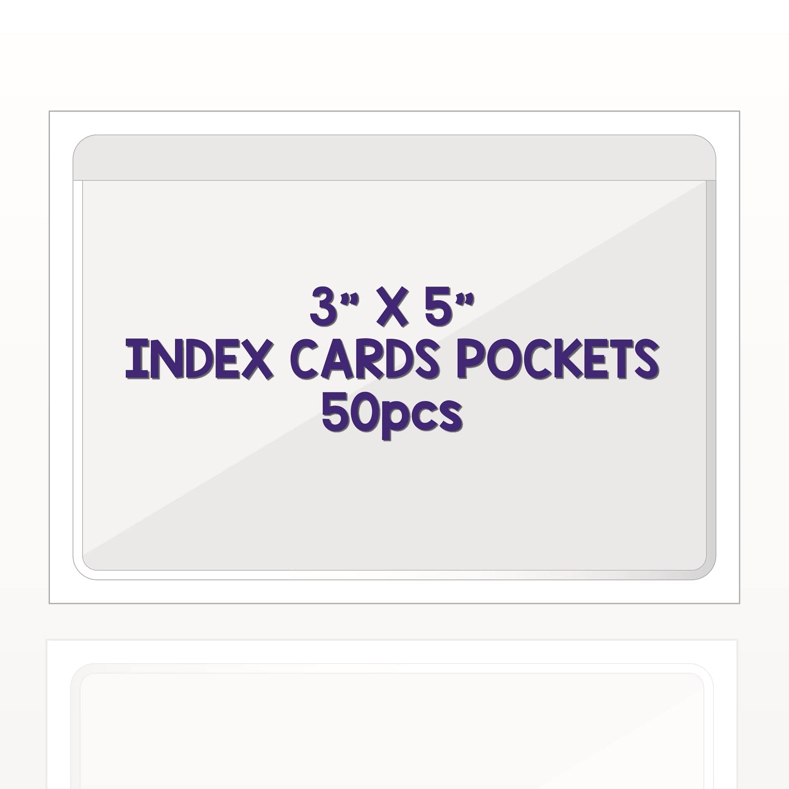 IMAGAME empaque frontal del pack de 50 fundas adhesivas, ideal para organización
