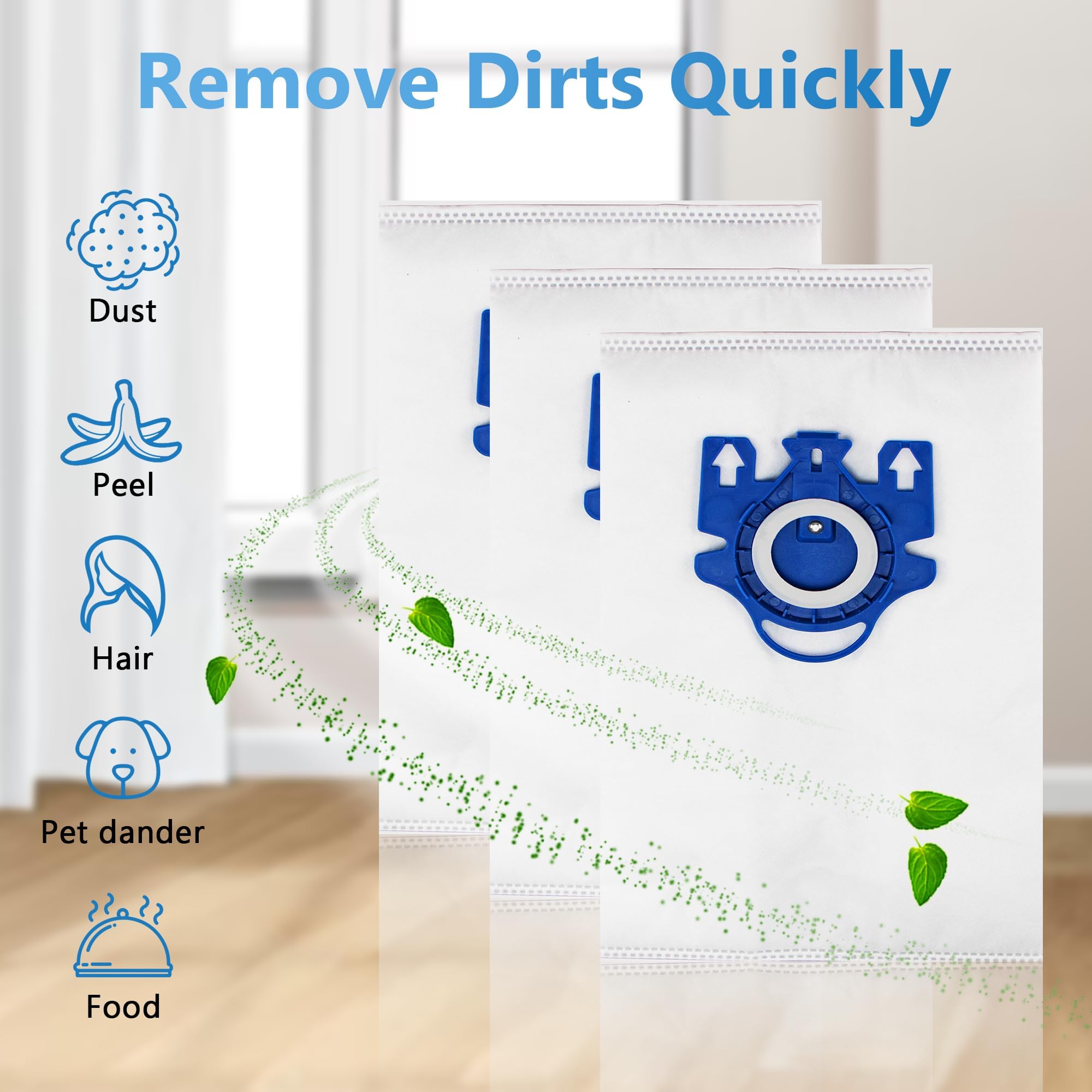 Improvedhand filtro AirClean en la mano, mejora la calidad del aire interior