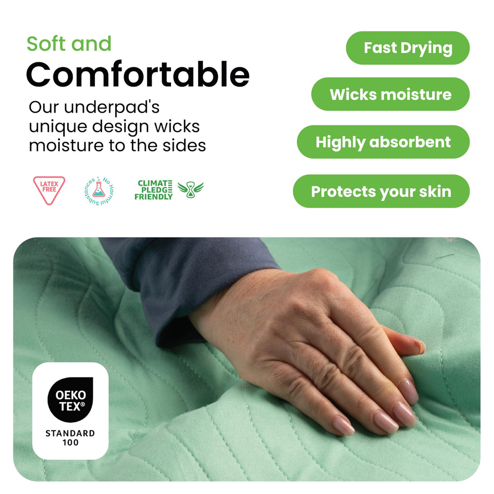 IMPROVIA protector en cama con sábanas cuidando el colchón y confort