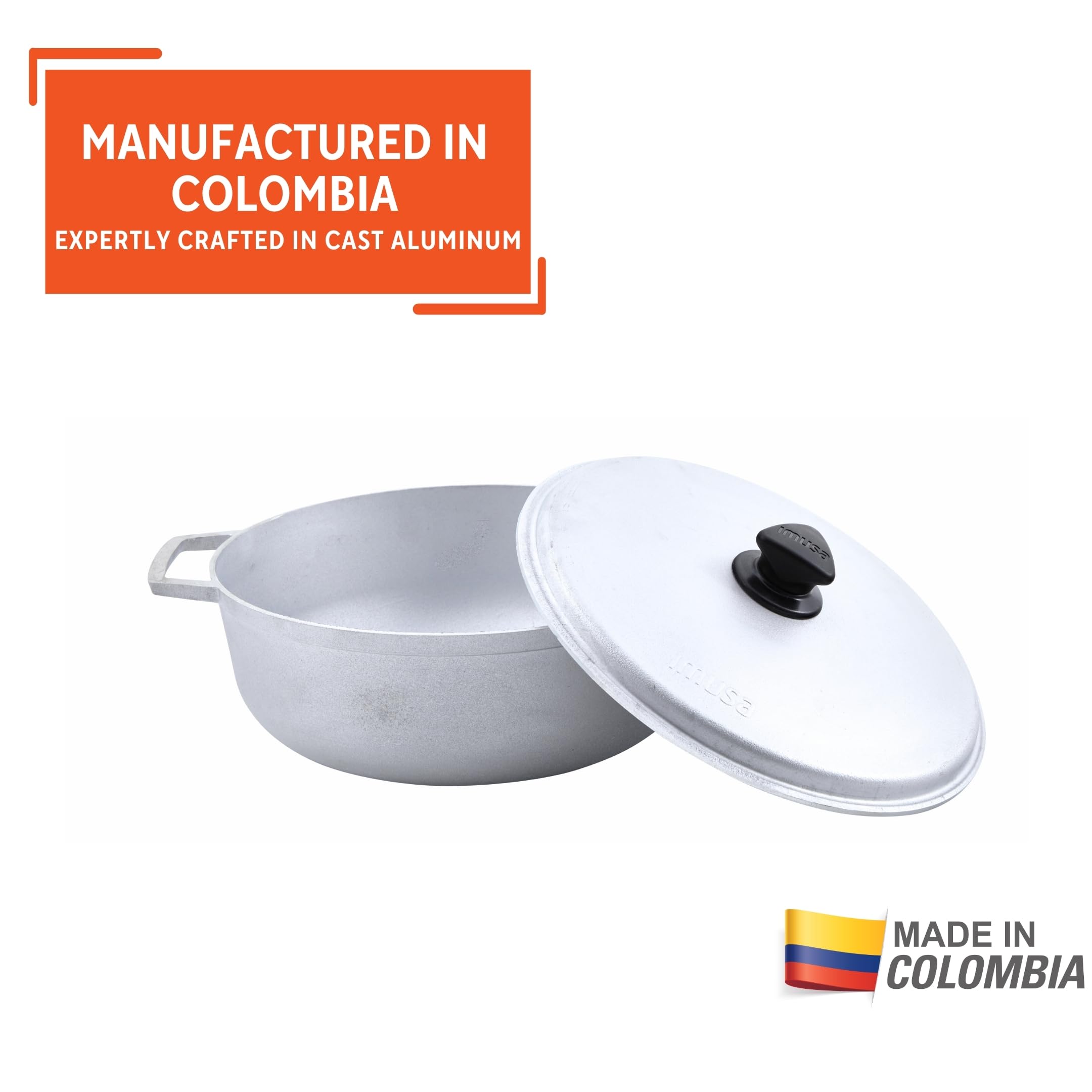 Imusa tapa de vidrio con ventilación para controlar vapor y mantener sabores