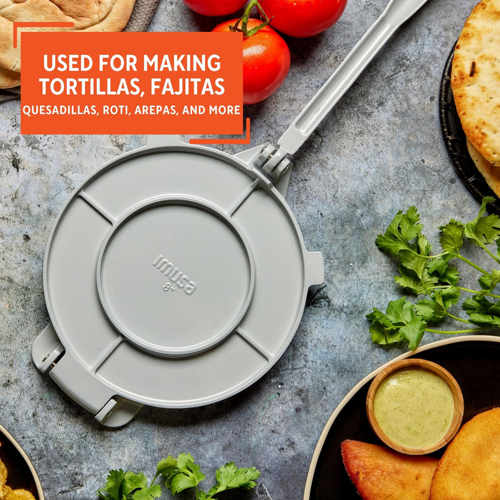 IMUSA etiqueta con material aluminio fundido que indica ligereza y durabilidad
