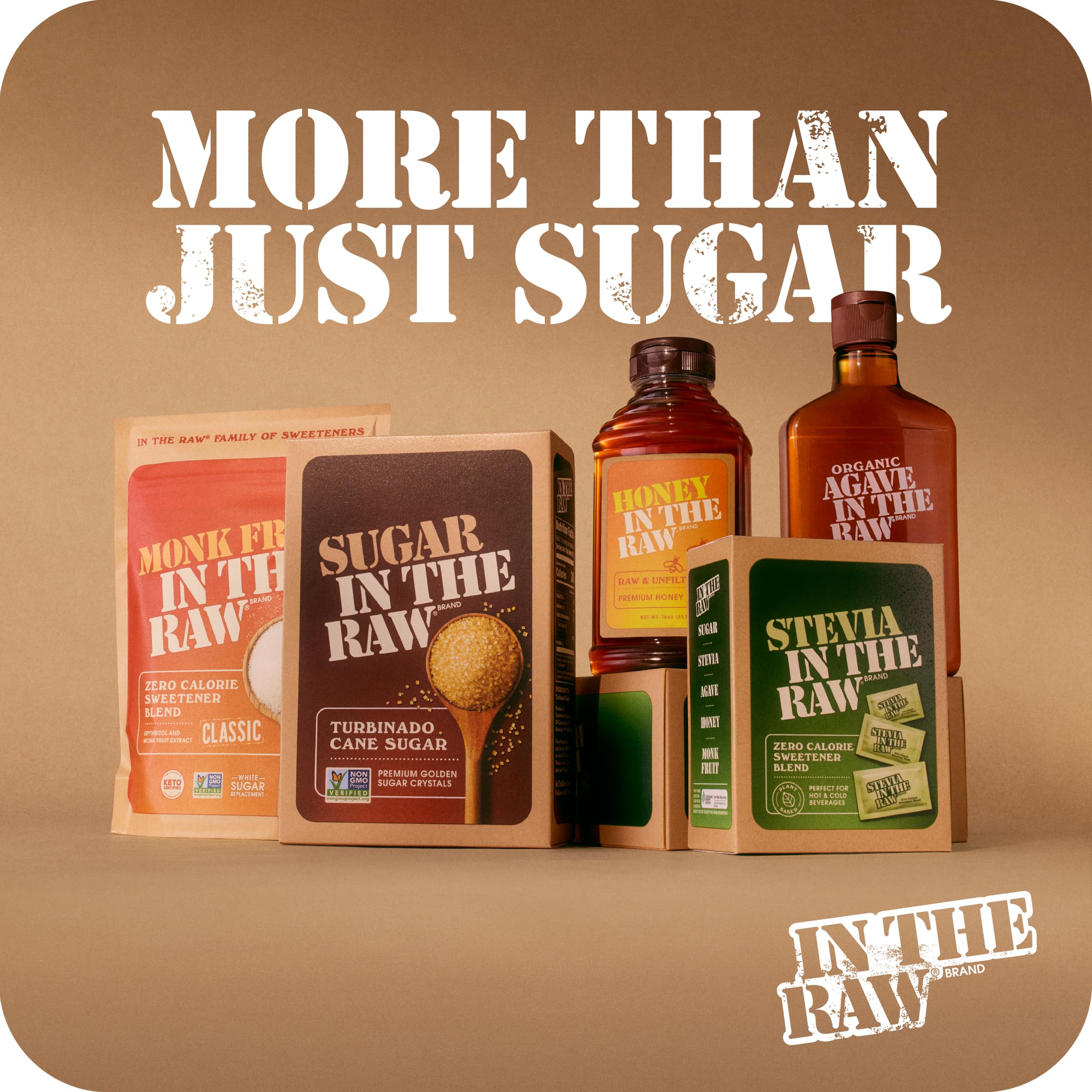 IN THE RAW envase en cocina junto a postres listos para consumir