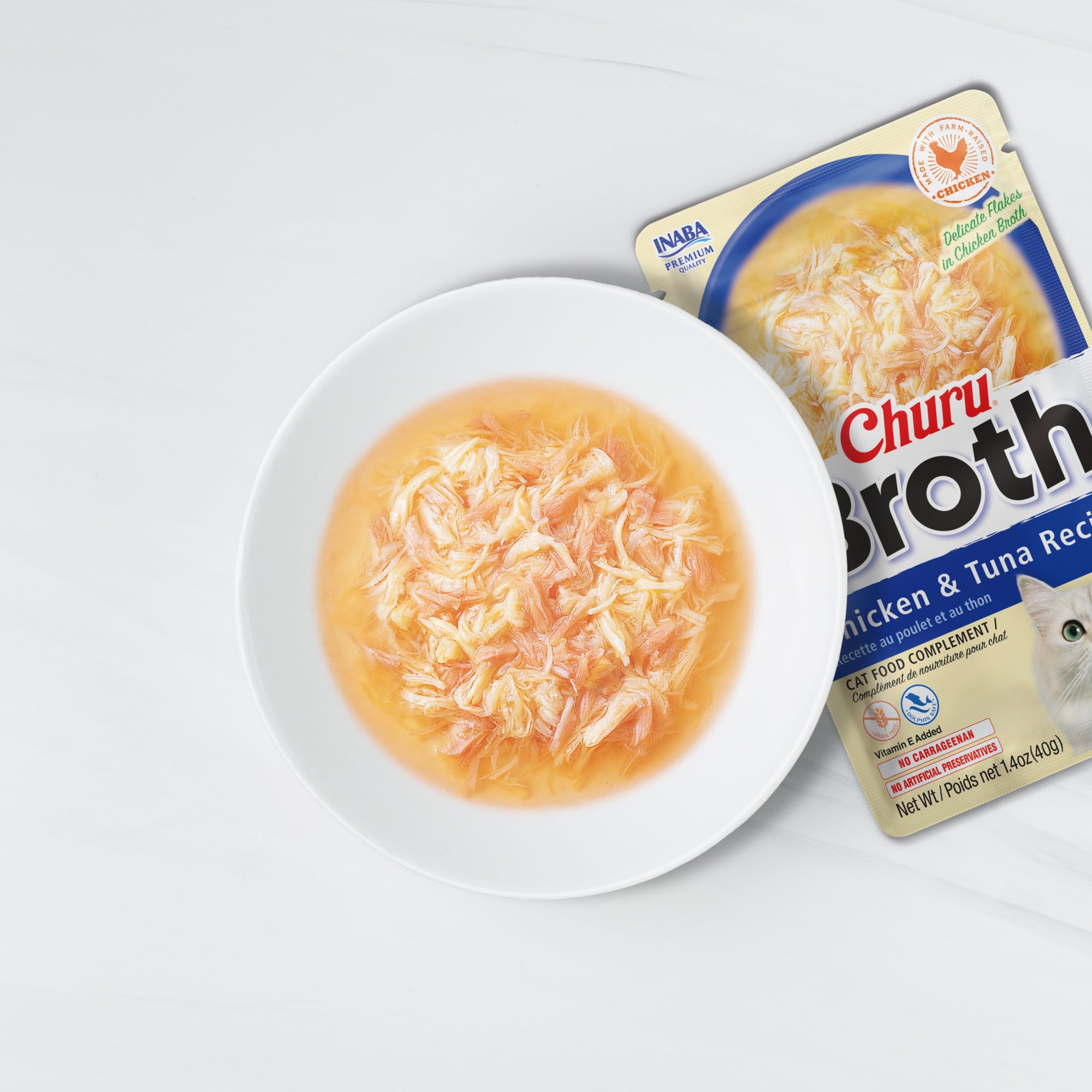 INABA Churu gato lamiendo del plato, aumenta aceptación y disfrute