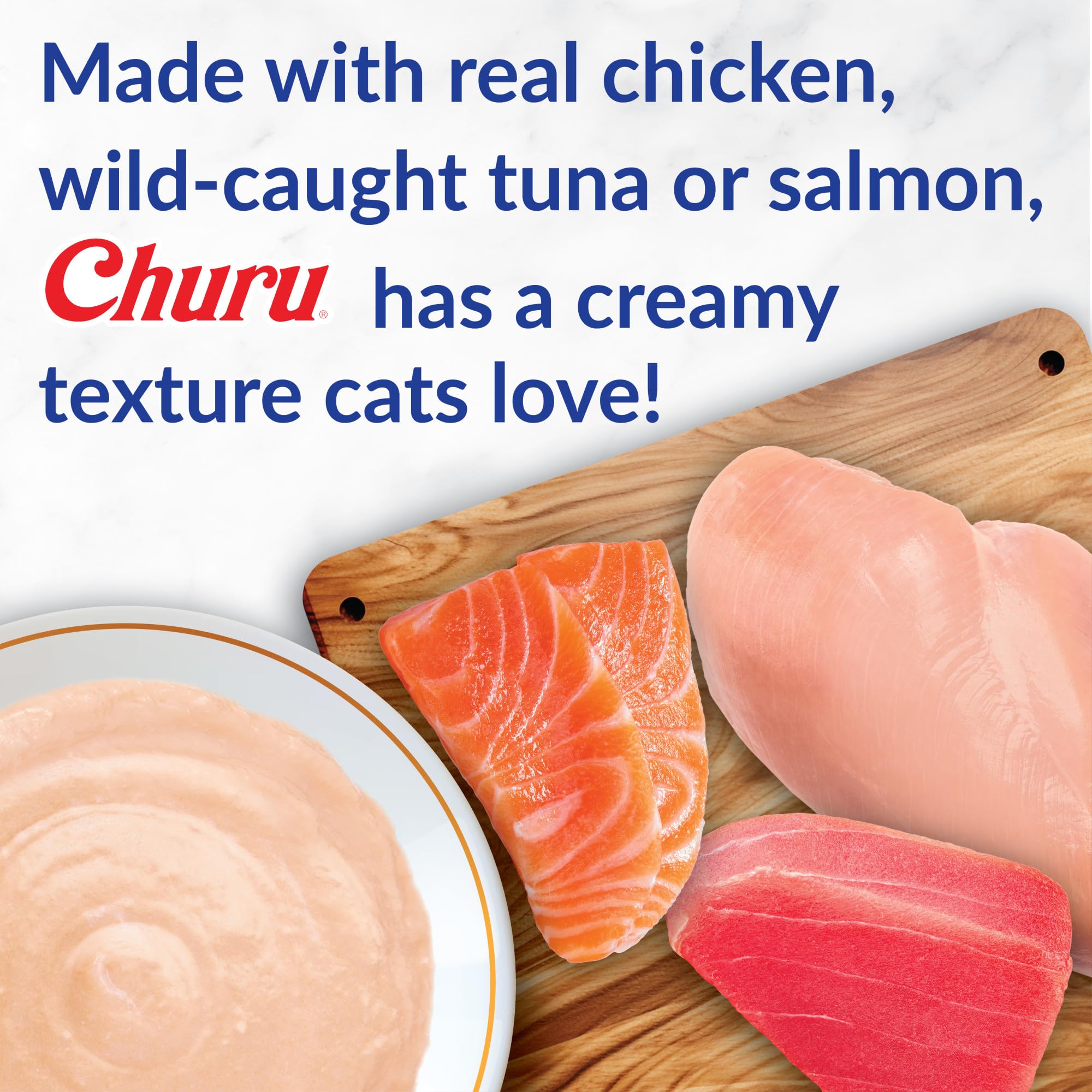 INABA Churu tubo cerca, muestra la abertura lista para usar