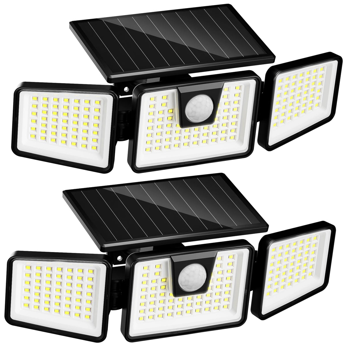 INCX foco solar frontal mostrando diseño y luminosidad
