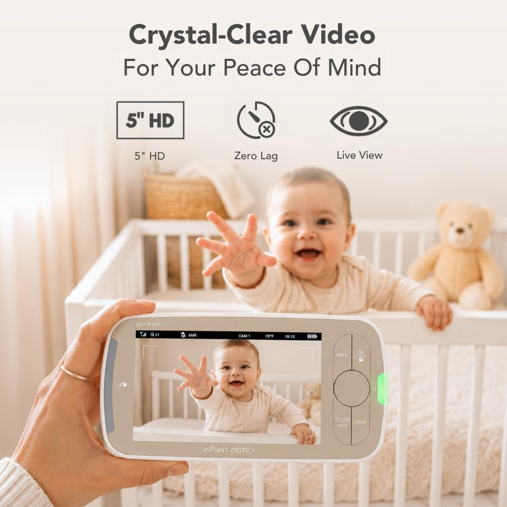 Infant Optics DXR-8 PRO batería reemplazable fácil de cambiar por el usuario