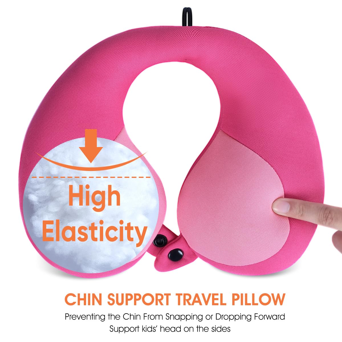 INFANZIA almohada colgada en maleta para transporte práctico y compacto