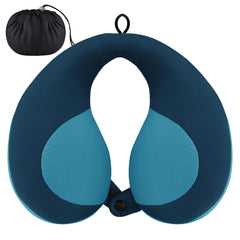 INFANZIA almohada frontal azul mostrando forma ergonómica y confort