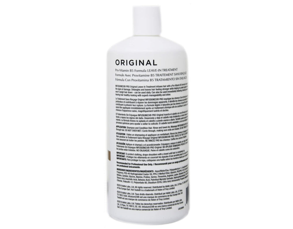 INFUSIUM 23 comparación de tamaño 33.8 oz para uso prolongado