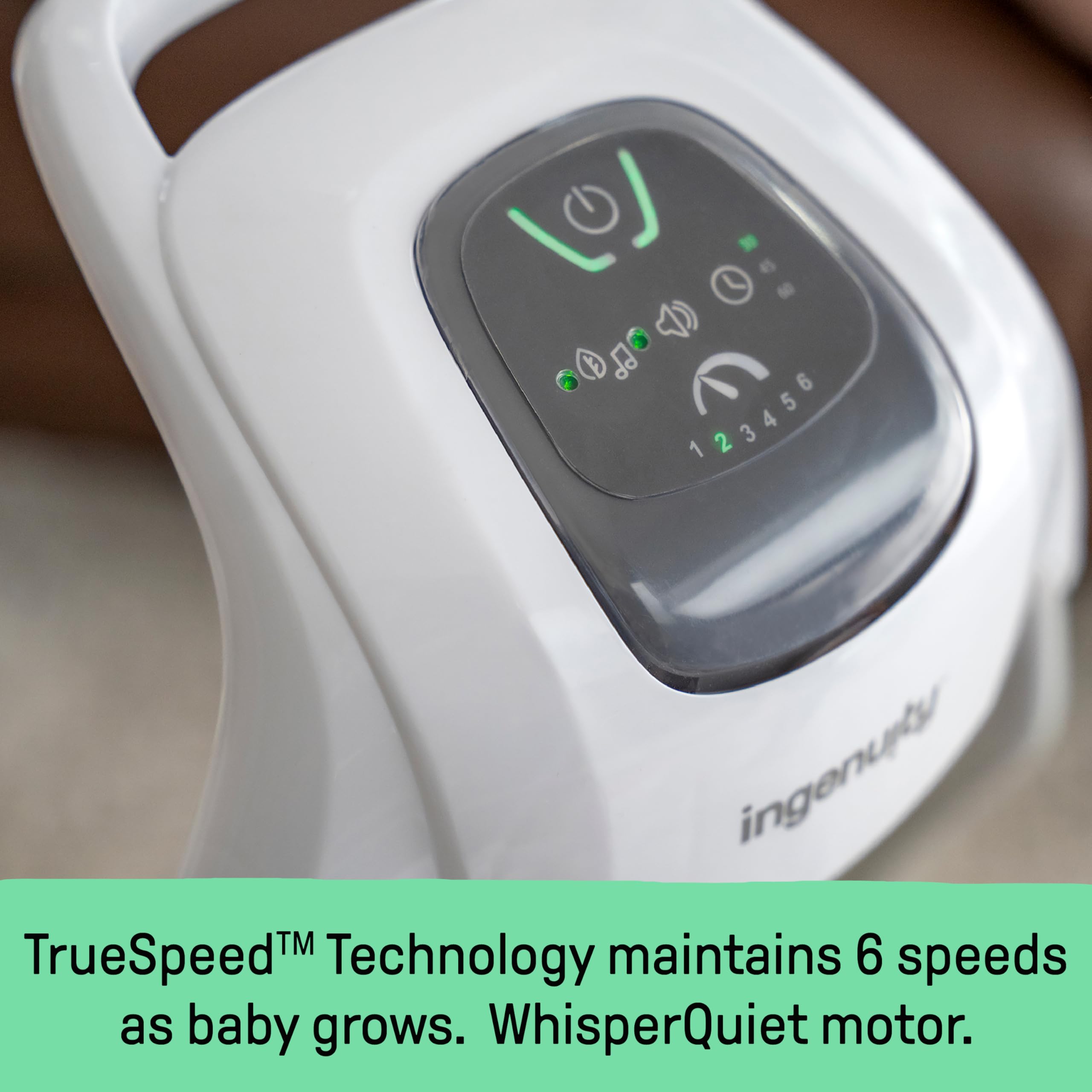 Ingenuity Cassidy tela lavable apta para máquina y limpieza rápida