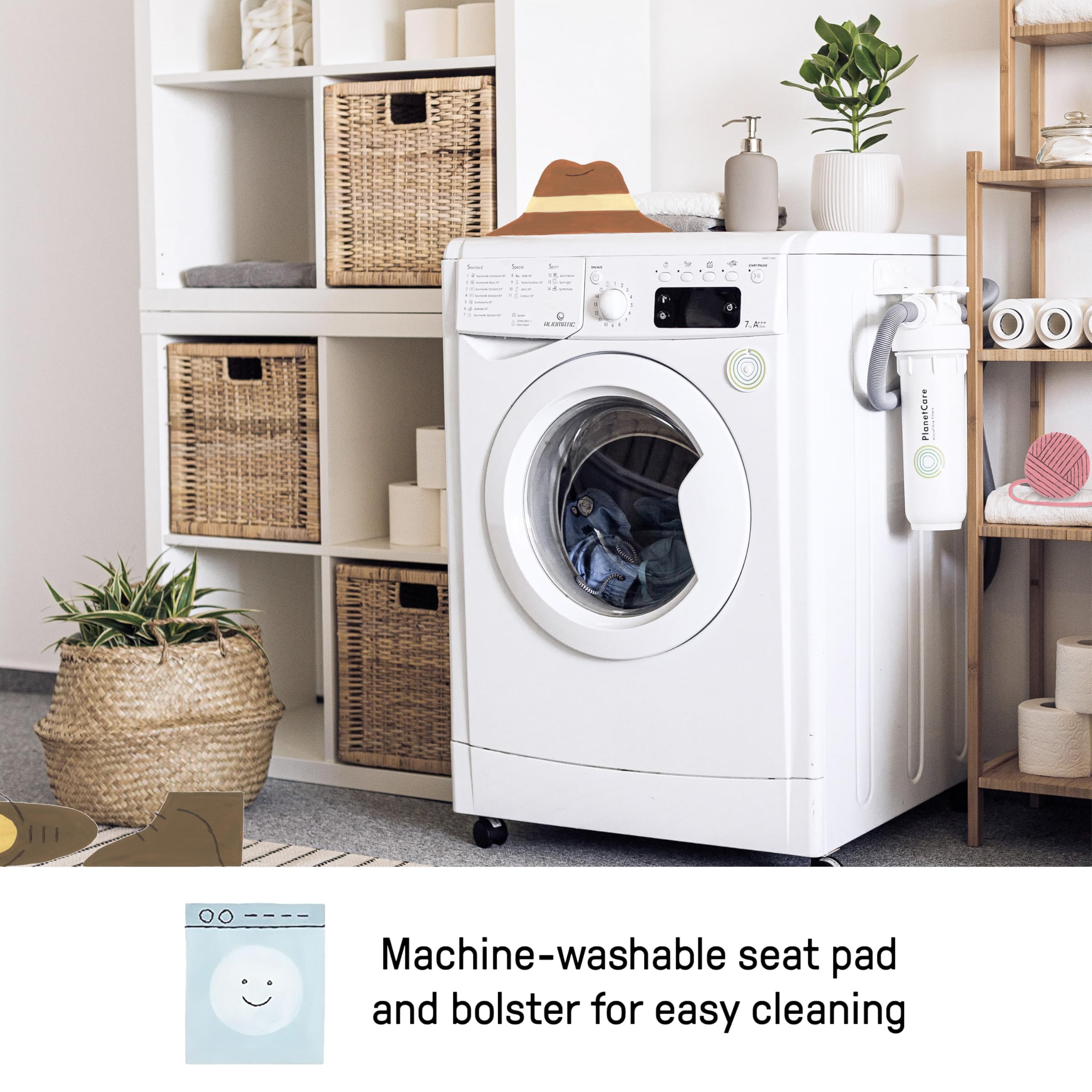 Ingenuity Keep Cozy detalle del arnés de 5 puntos para mayor sujeción segura