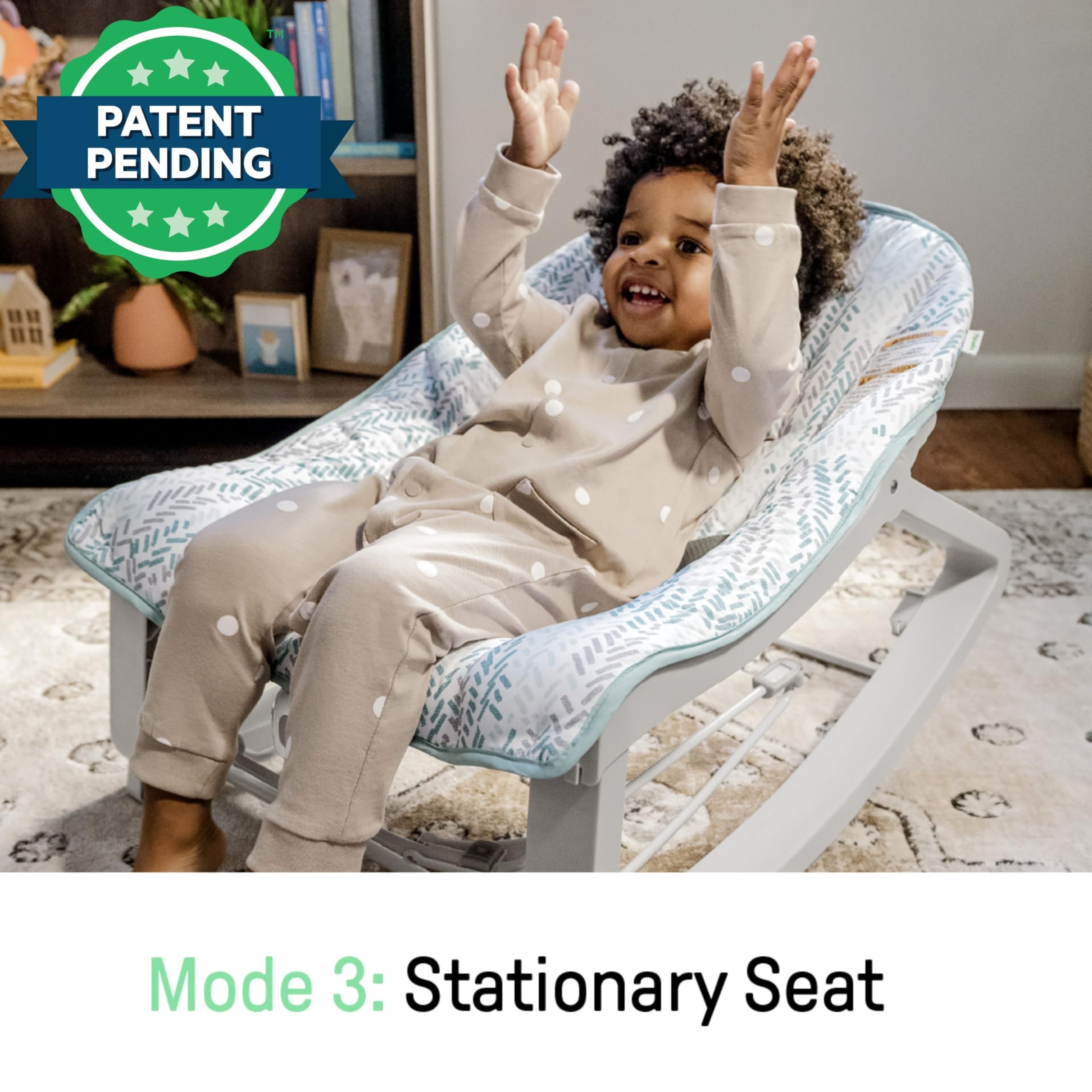 Ingenuity Keep Cozy respaldo reclinable en dos posiciones para confort adaptable