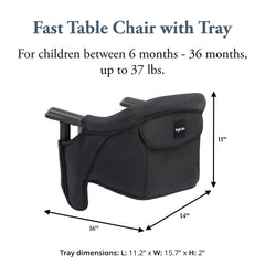 Inglesina acople twist-tight ajustado a mesa para fijación segura