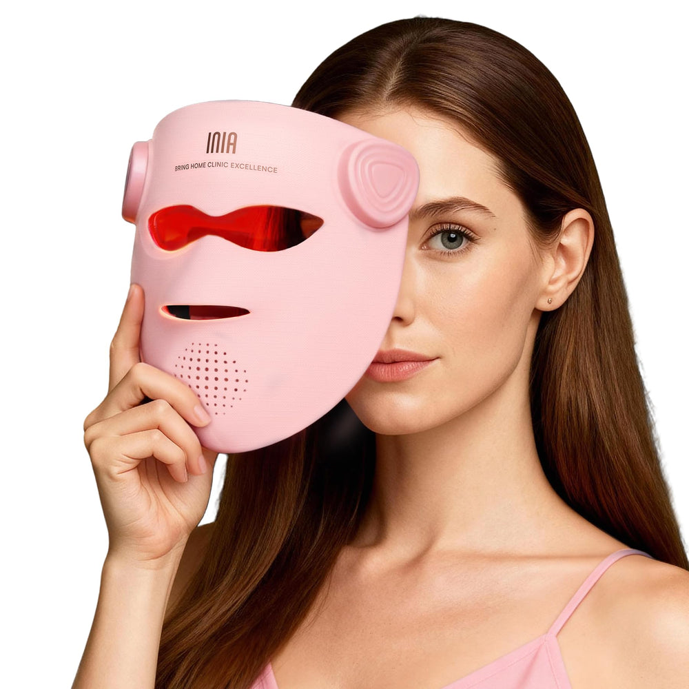 INIA máscara frontal mostrando cobertura facial y comodidad