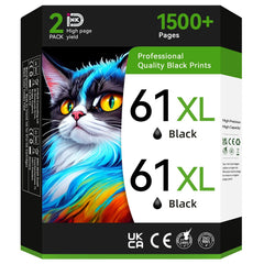InkID pack frontal 61XL negro mostrando ahorro y compatibilidad