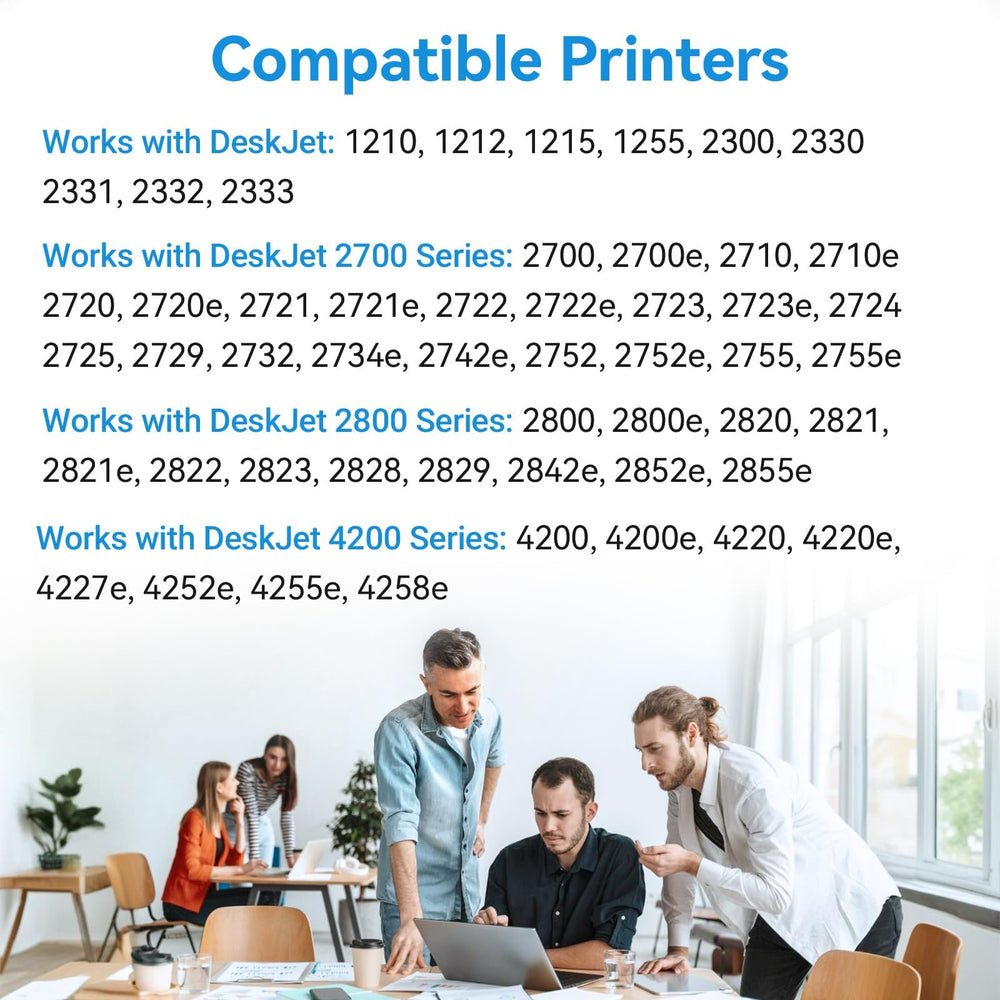 InkPlore cartucho instalado en impresora DeskJet demostrando fácil sustitución