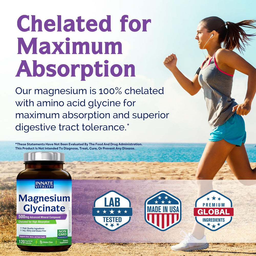 Innate Vitality etiqueta nutricional cercana con información de 70 mg elemental