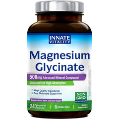 Innate Vitality frasco delantero muestra diseño y cantidad 240 cápsulas