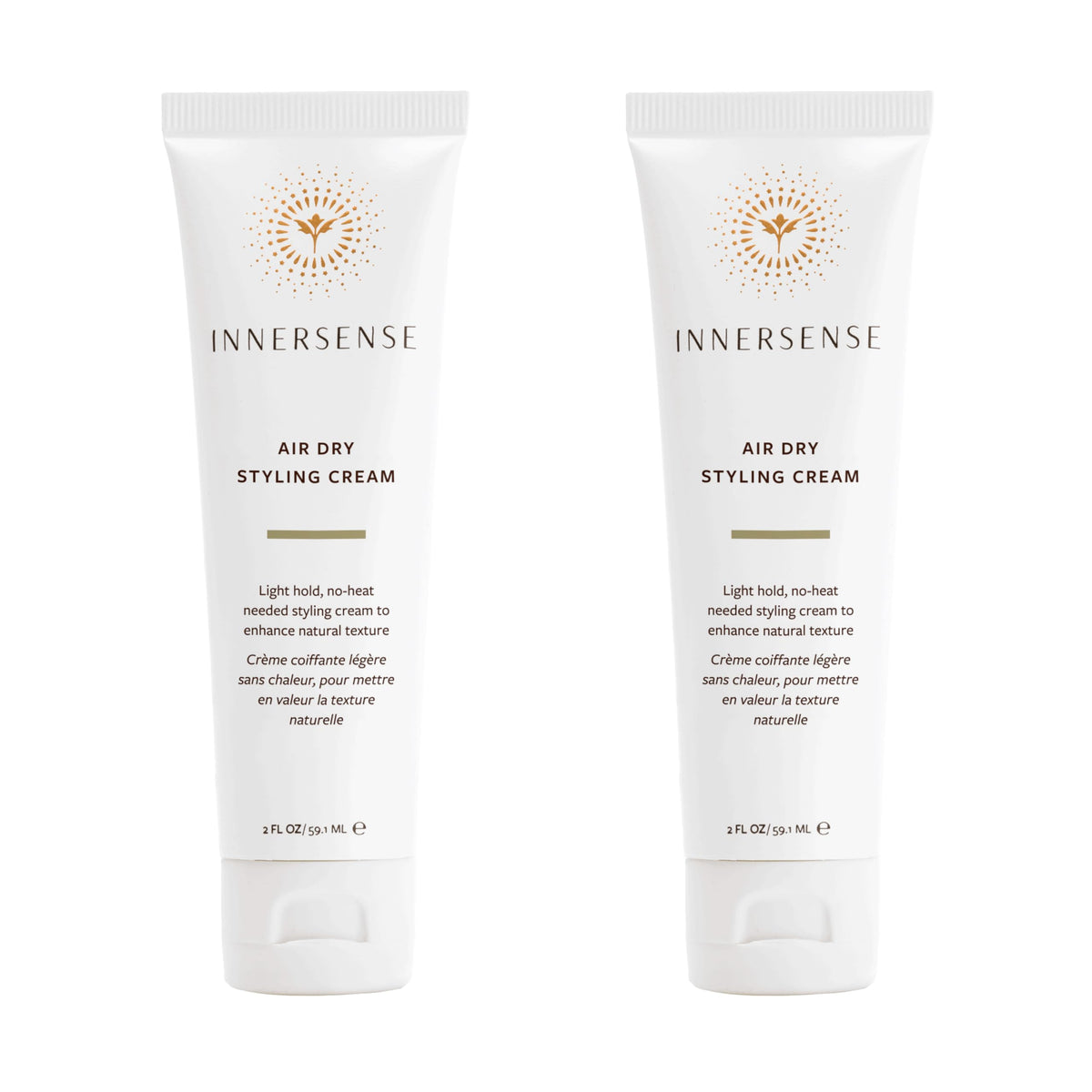 INNERSENSE crema frontal pack de dos envases beneficio estilo sin calor
