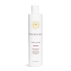 INNERSENSE botella frente mostrando tamaño y diseño, aporta volumen natural