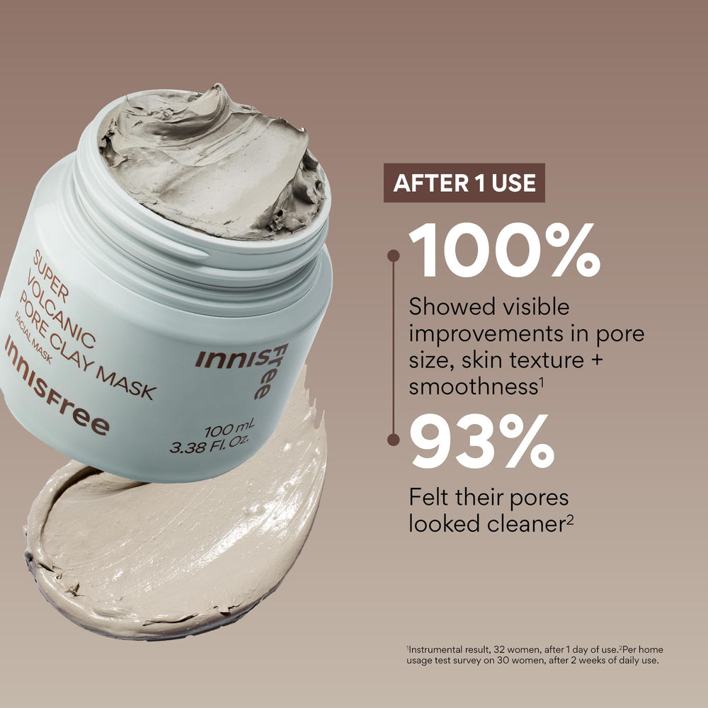 innisfree aplicación en rostro demostrando absorción de grasa