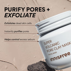 innisfree textura cremosa en primer plano que muestra acción exfoliante