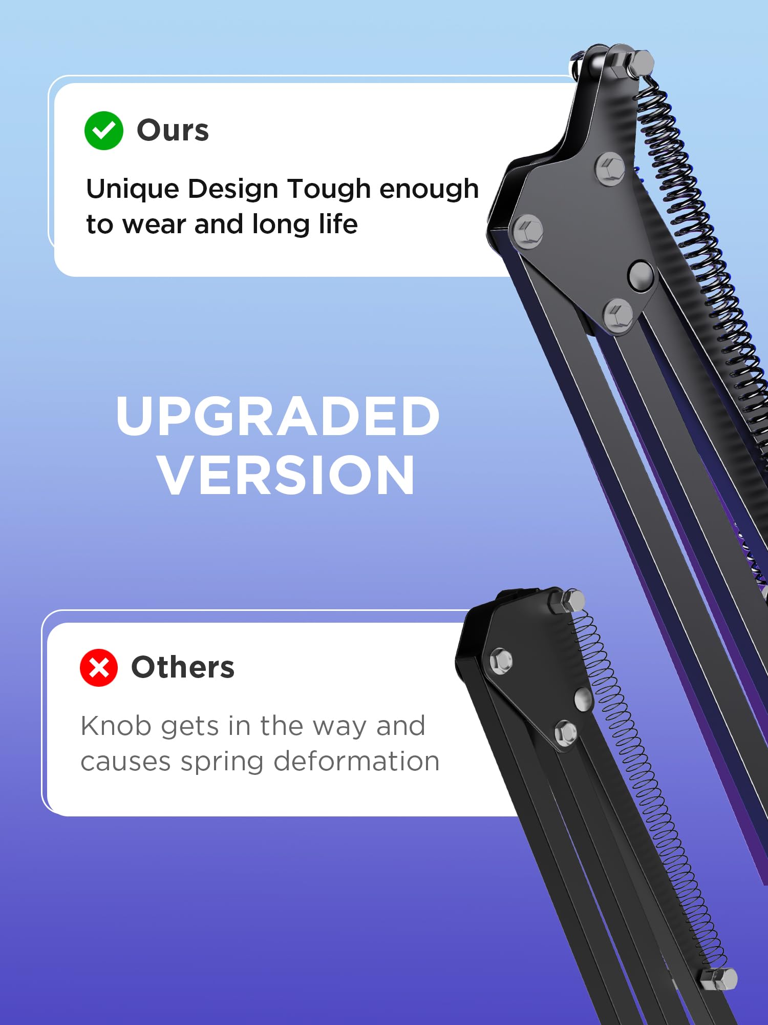 InnoGear brazo plegado para ahorro de espacio en escritorio