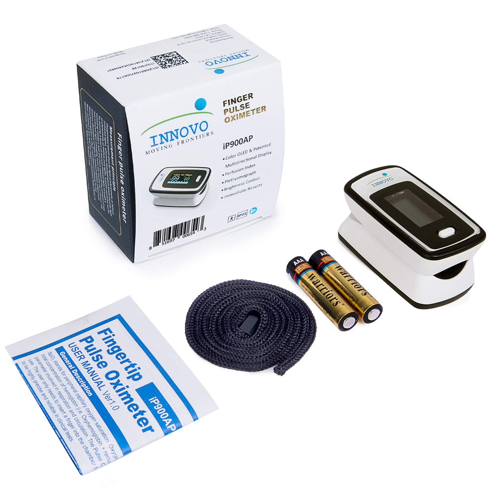 Innovo empaque con pilas y lanyard listo para usar fuera de casa