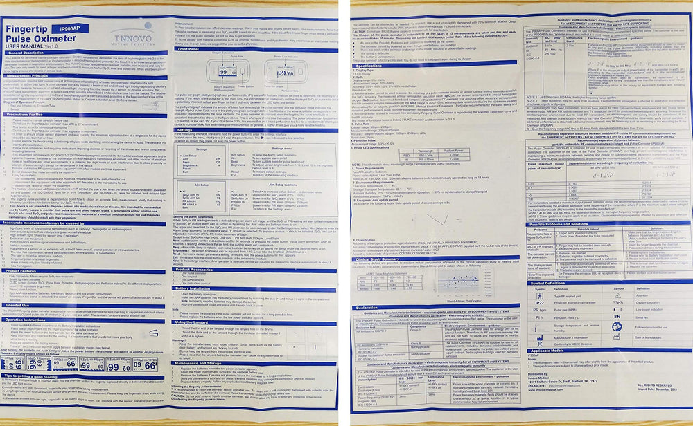 Innovo interfaz que muestra control de brillo y orientación de pantalla
