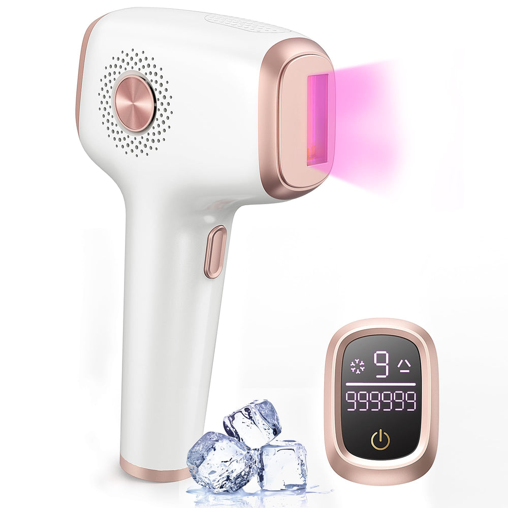 INNZA depiladora IPL frontal mostrando diseño y controles, beneficio comodidad