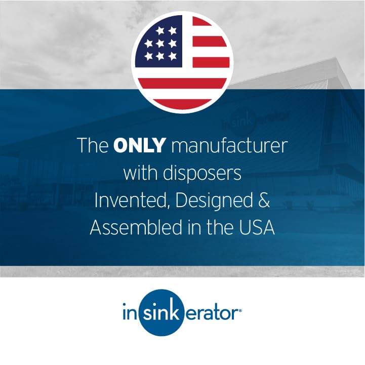 InSinkErator badger 5xp comparación de tamaño mostrando ahorro de espacio