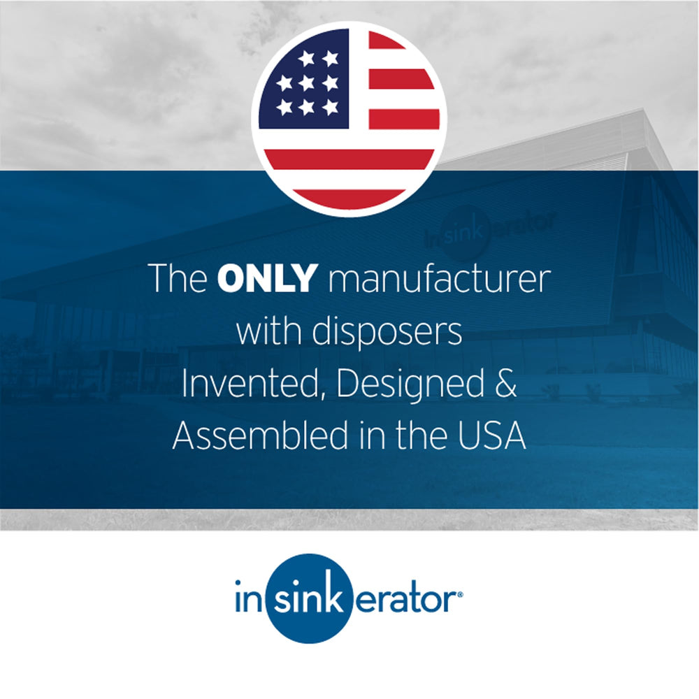 InSinkErator Badger 5 etiqueta técnica con especificaciones y voltaje claras