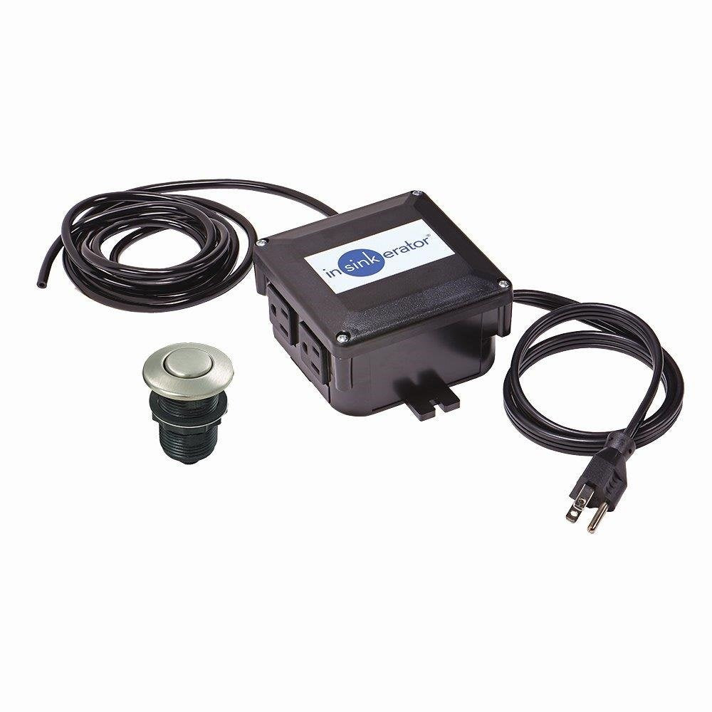 InSinkErator botón de encimera mostrando elegancia y fácil acceso