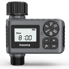 Insoma vista frontal del temporizador con control intuitivo y ahorro de agua