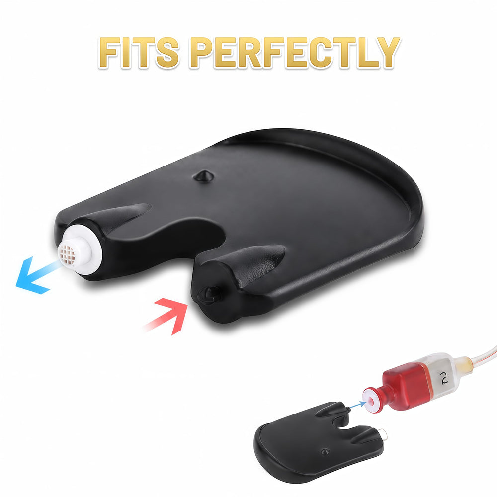 Inspack filtro Minifit en primer plano, detalle del diseño de caucho para ajuste seguro