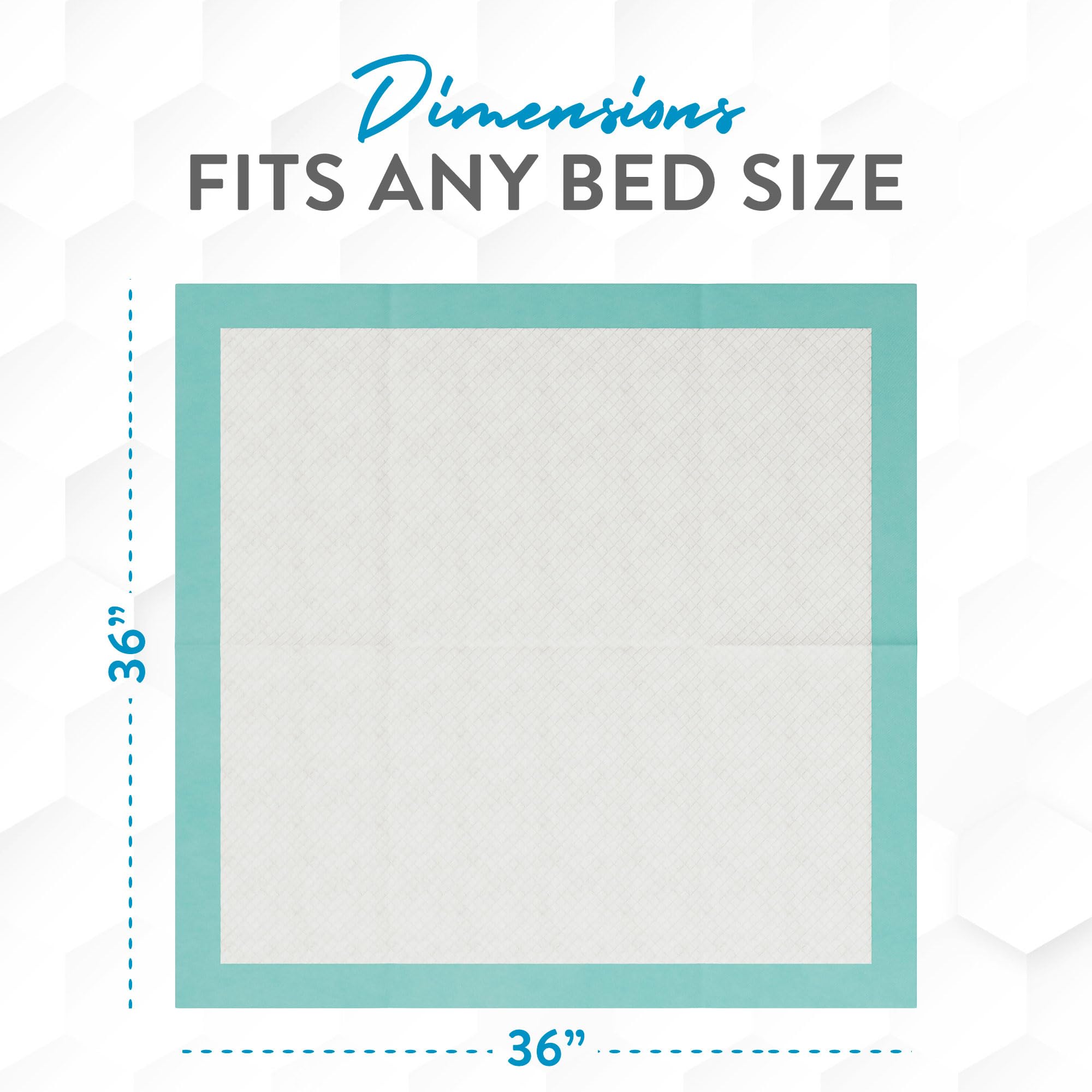 Inspire almohadilla junto a una almohada para comparar tamaño y cobertura