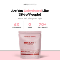 Instant Hydration sobre abierto con polvo listo para disolver y conveniencia