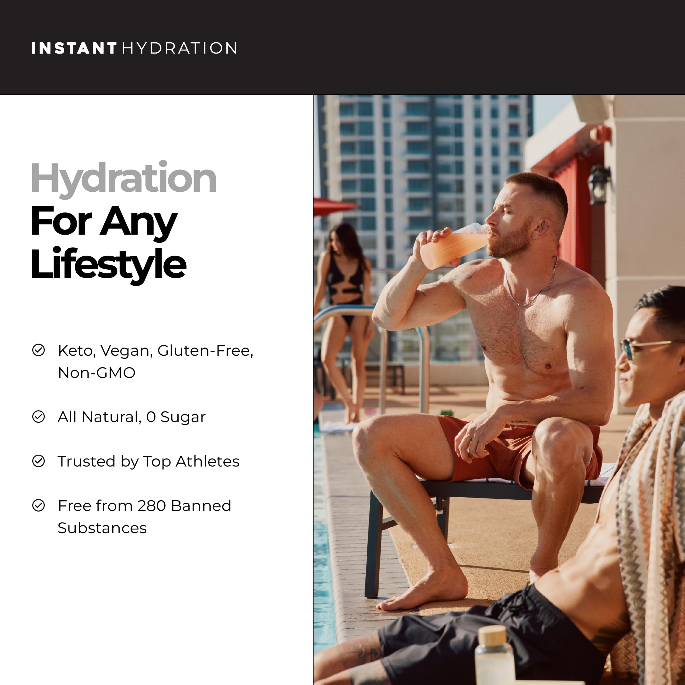 Instant Hydration bebida en gimnasio para recuperación postentreno