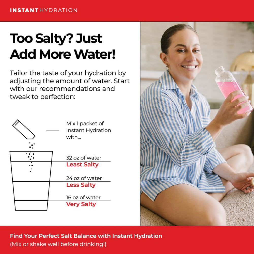 Instant Hydration ingredientes con sal gris francesa resaltando minerales traza naturales
