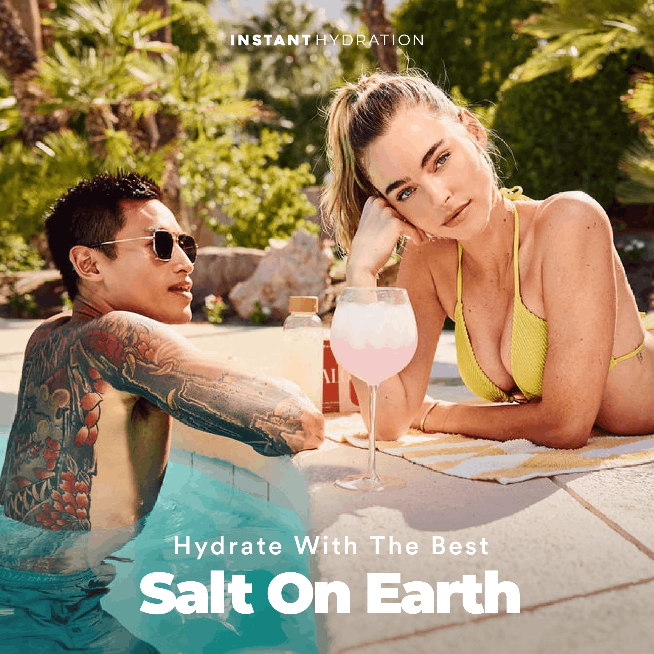 Instant Hydration sobres en mochila ideal para viajes y actividades al aire libre
