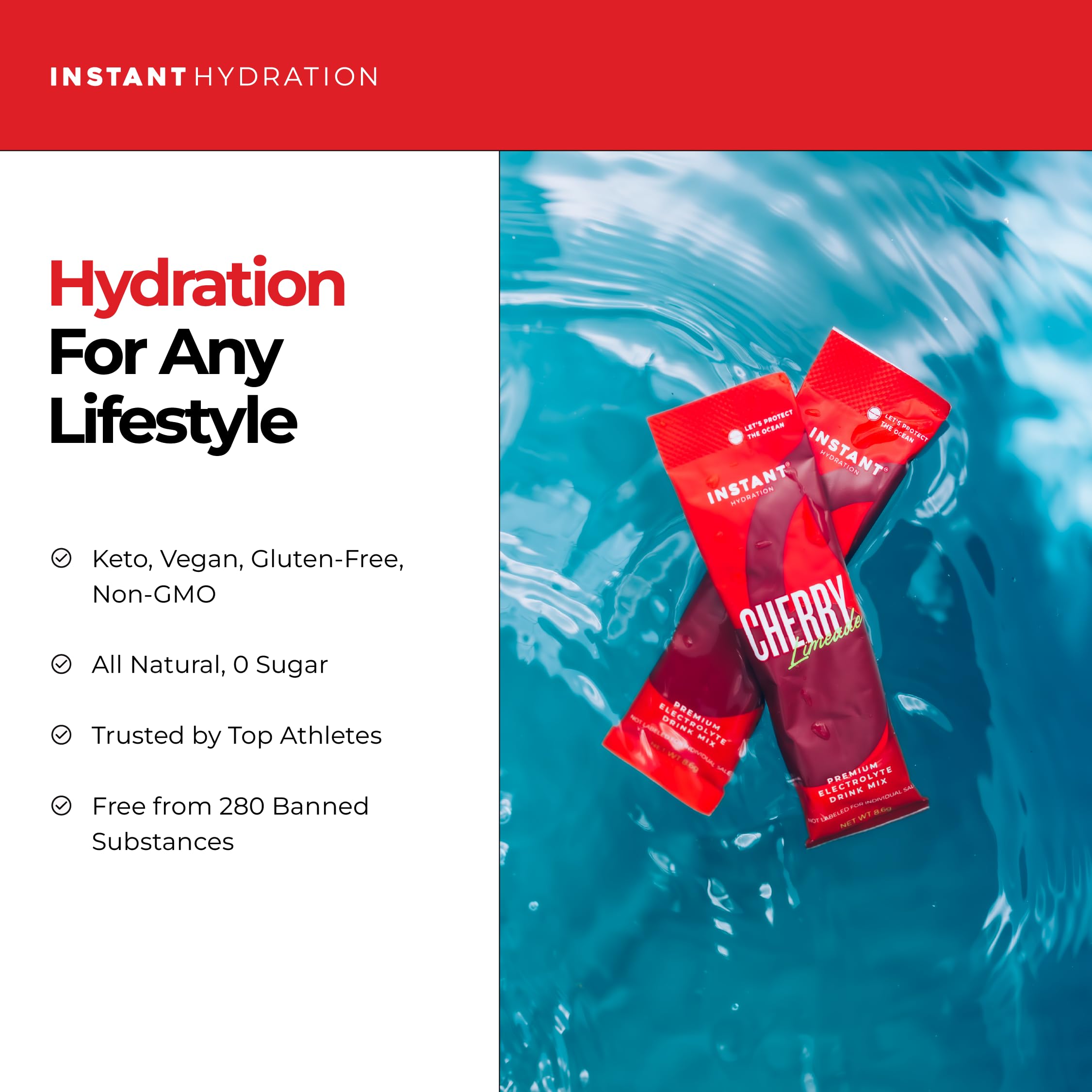 Instant Hydration Shawn Johnson en imagen promocional destacando confianza de la atleta