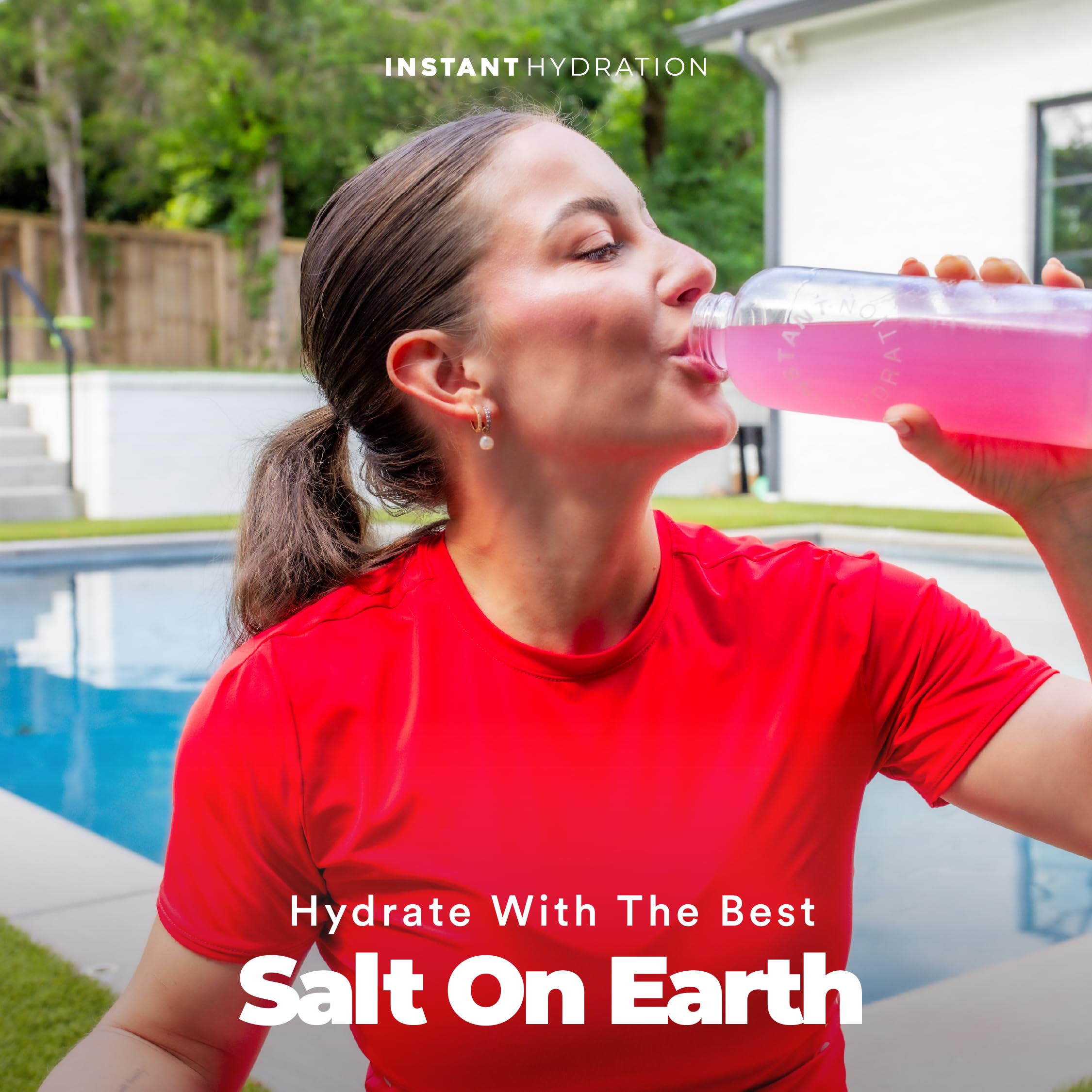 Instant Hydration sticks en empaque de viaje subrayando almacenamiento seguro para viajes